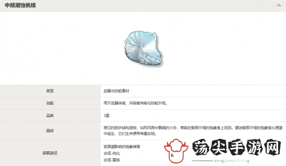 鸣潮风主升级培养材料一览