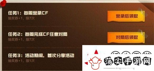 cf怀旧服抽奖活动入口在哪cf怀旧服抽奖活动入口地址