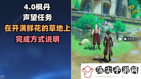 原神在开满鲜花的草地上声望任务怎么做