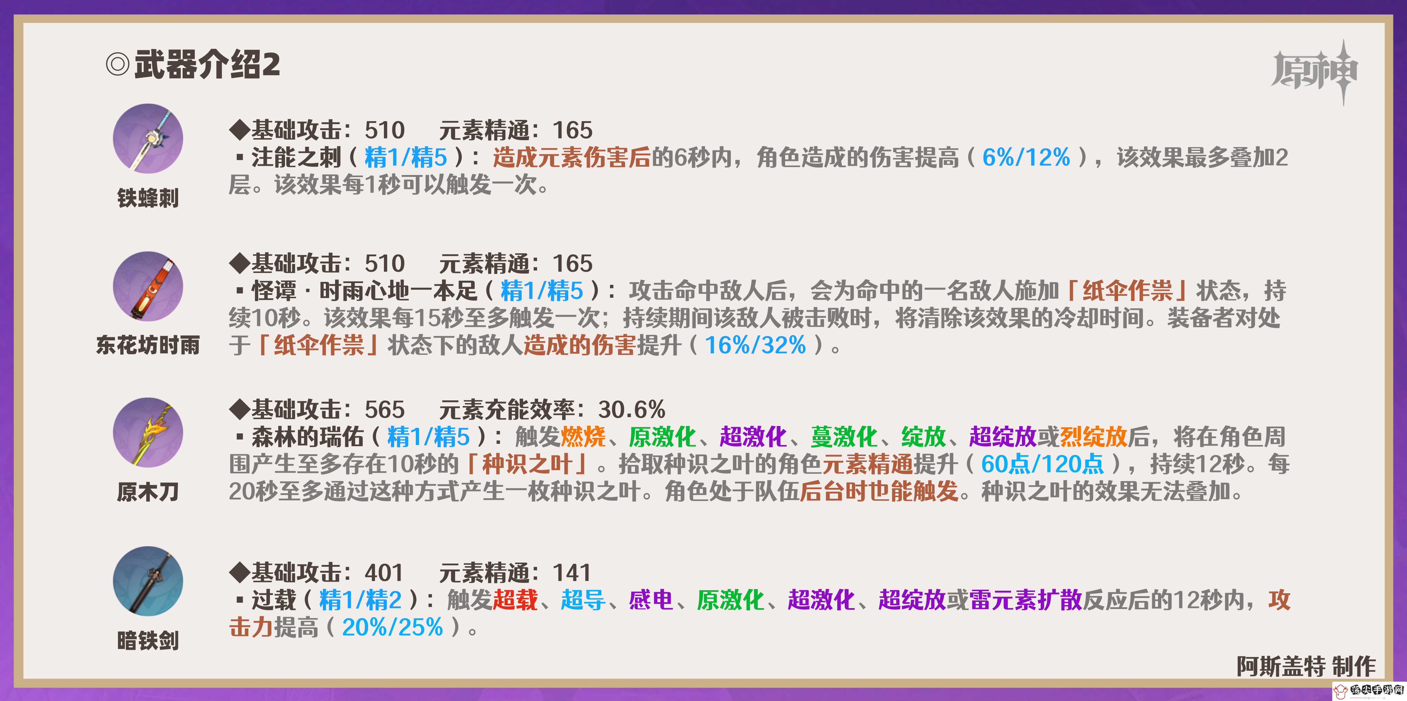 原神久岐忍带什么武器